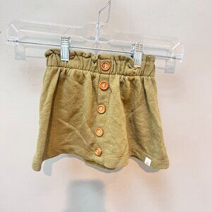 LuLu & Roo Olive‎ Green Gathered Waist skirt- Size 2